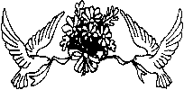 Two Doves with Bouquet