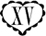 Heart with XV