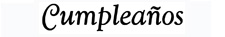 'Cumpleaños'